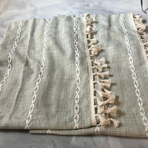 Sage curtain for kitchen or bathroom
